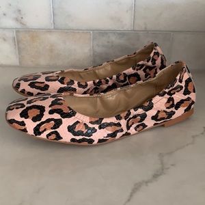 Vince Camino Leopard Ballet Flats